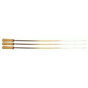 Cyprus Spit Roast Skewer- 3x Large (Stainless Steel) - 8mm - Flaming Coals
