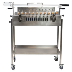 Straight 3 Skewer in-line Cyprus Spit | Stainless Steel