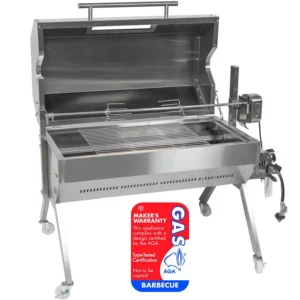 Dual Fuel Spit Roaster 1000mm | Flaming Coals