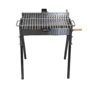 Stainless Steel Hibachi BBQ with 20 kebab skewers by Flaming Coals
